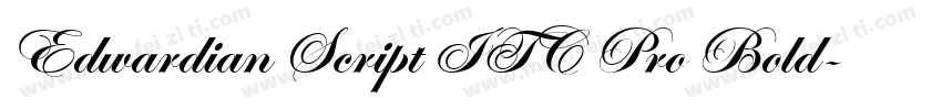 Edwardian Script ITC Pro Bold字体转换